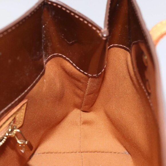 LOUIS VUITTON Monogram Vernis Reade PM Hand Bag Bronze - Picture 12 of 15